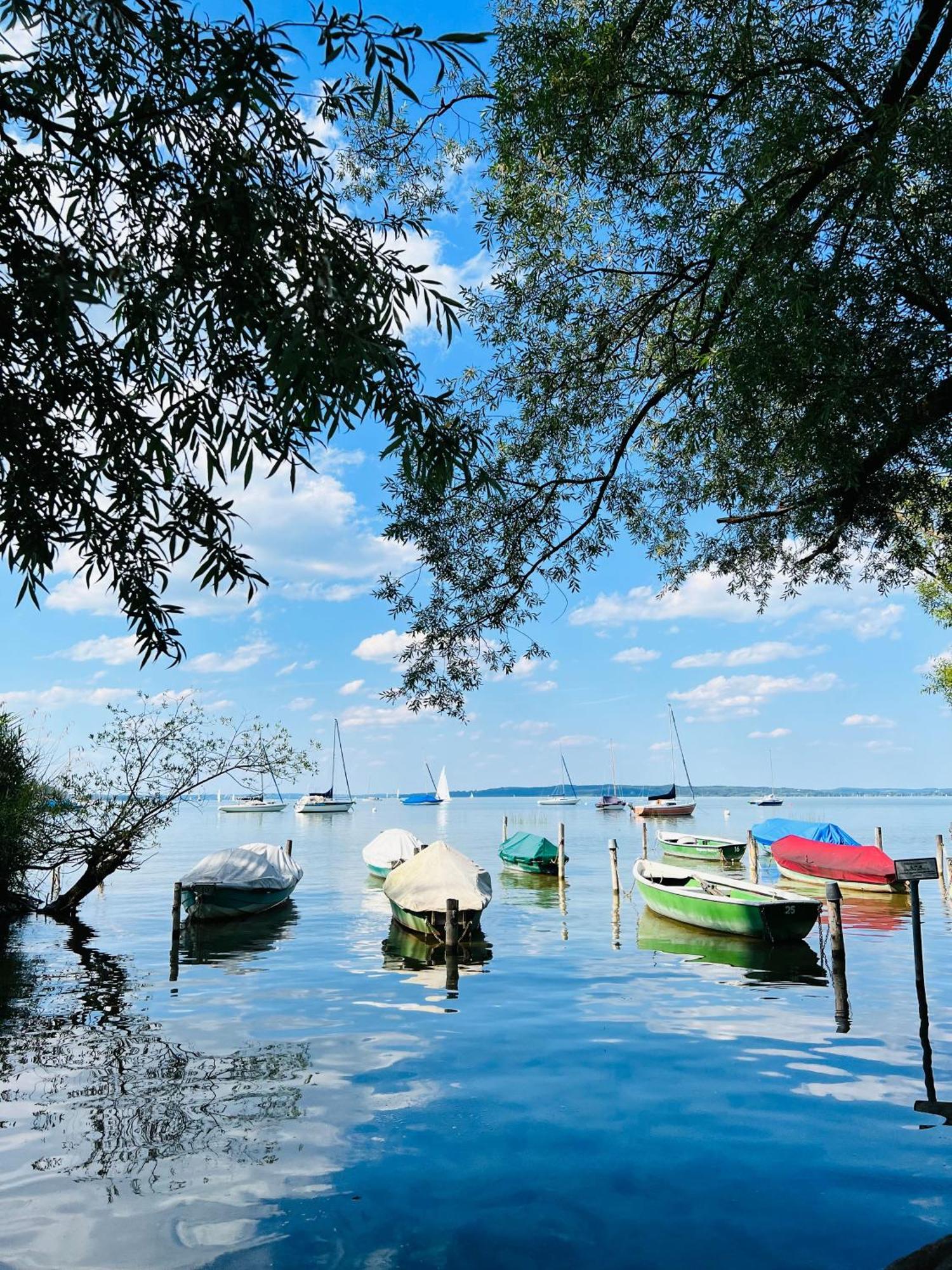 Schlafen Im Atelier - Einzigartiges Gaestezimmer Am Ammersee Appartement Schondorf am Ammersee Buitenkant foto